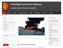 Tablet Screenshot of feuerwehr-neureut.de